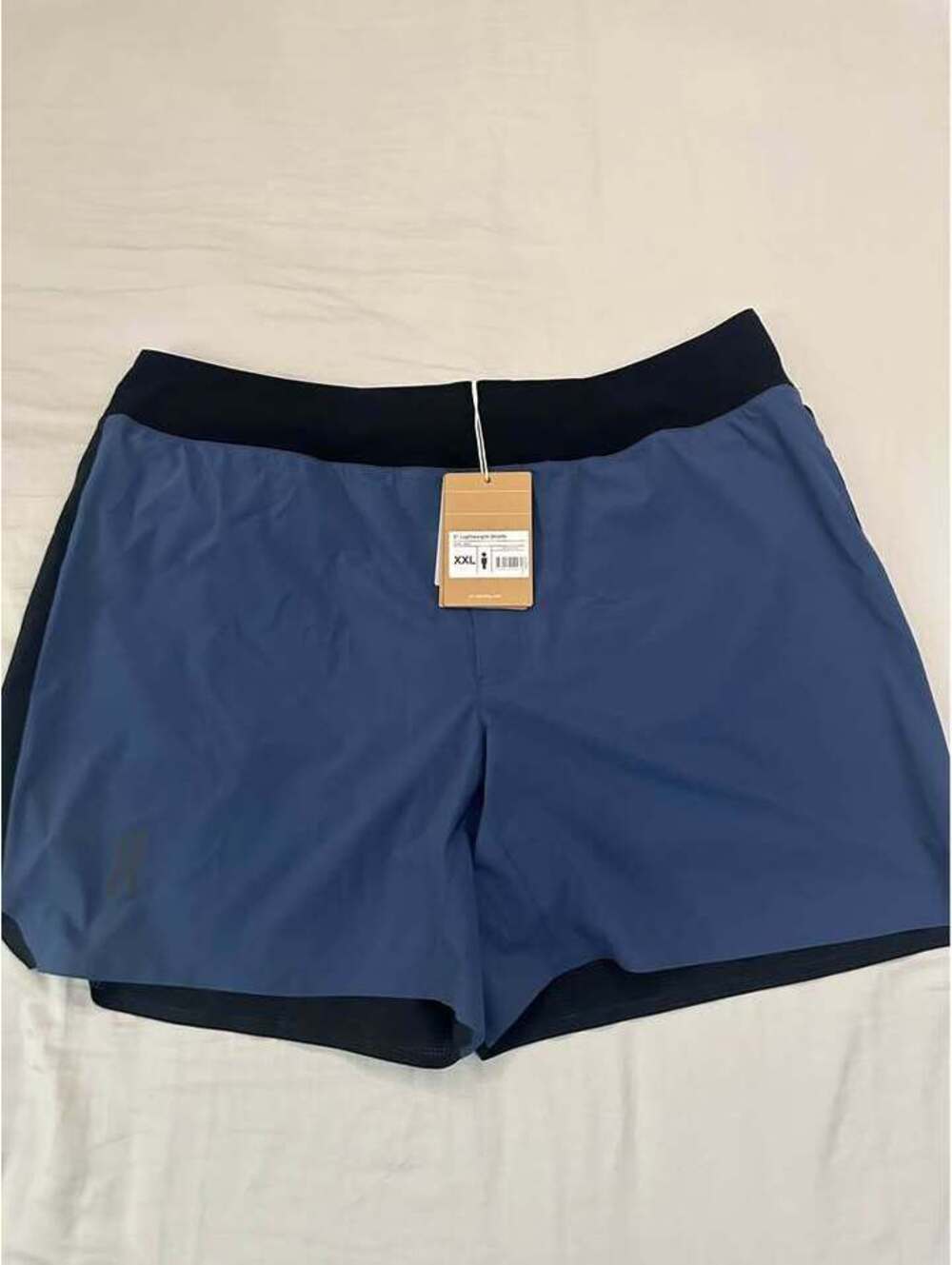On Running 5" Lightweight Shorts Denim/Black Mens XXL Brand New $50